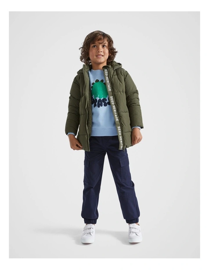 Core Puffer Jacket in Pine image 3