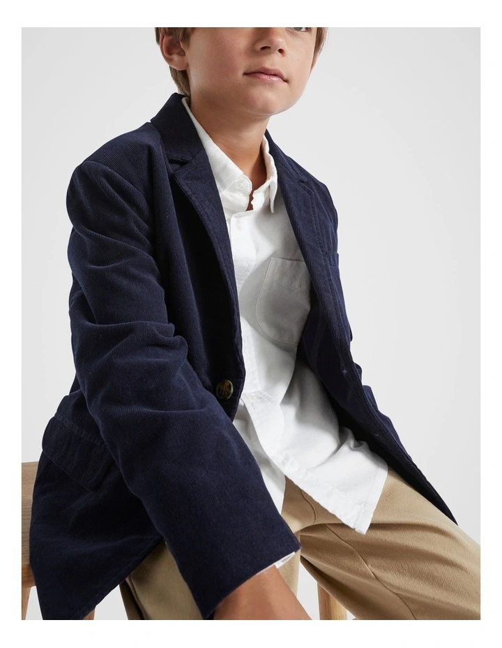 Cord Blazer in Midnight Blue image 3