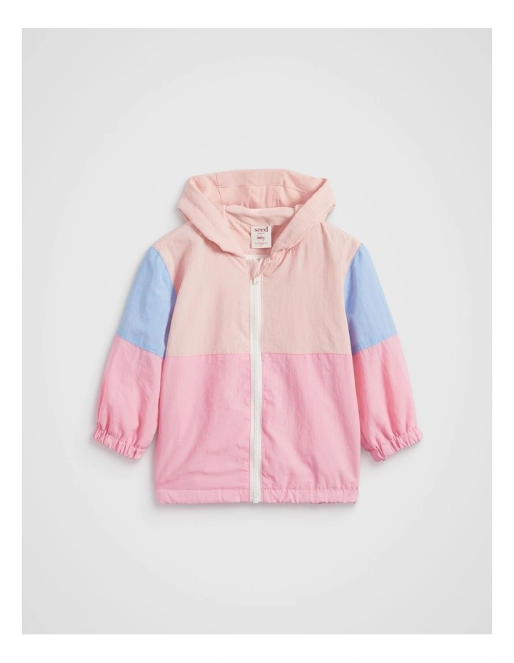 Colourblock Jacket in Dusty Rose image 1