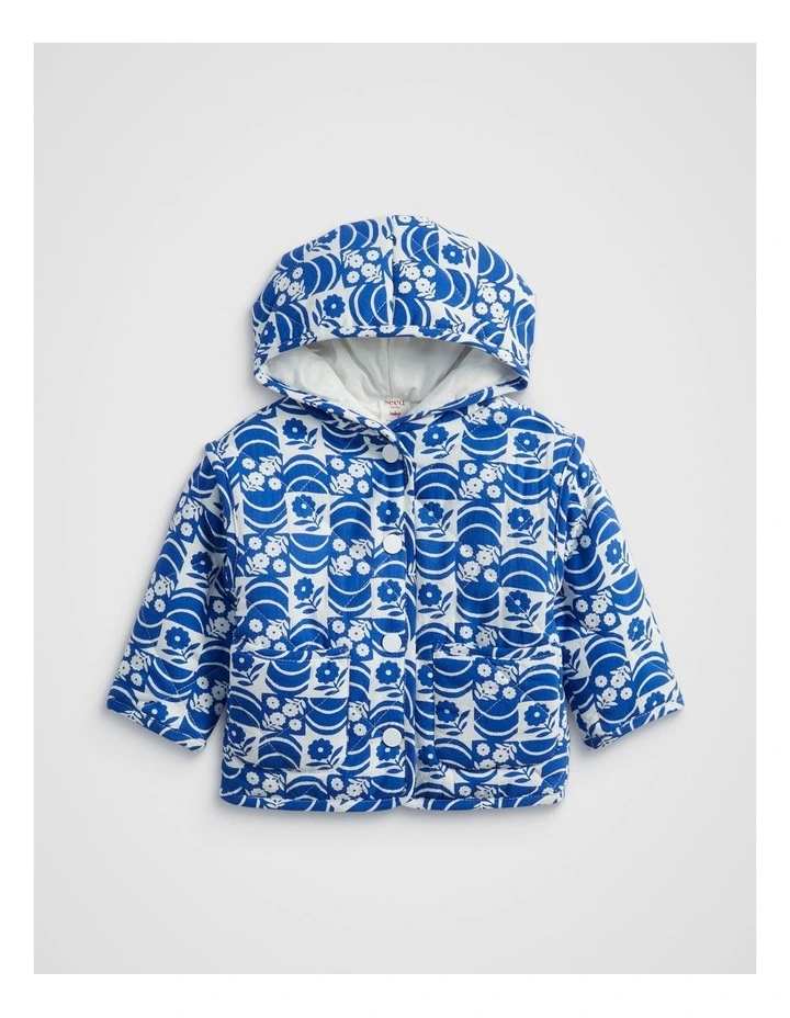 Floral Jacket in Cobalt Blue image 1