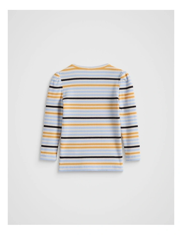 Stripe Rib Tee in Blue Jay image 2