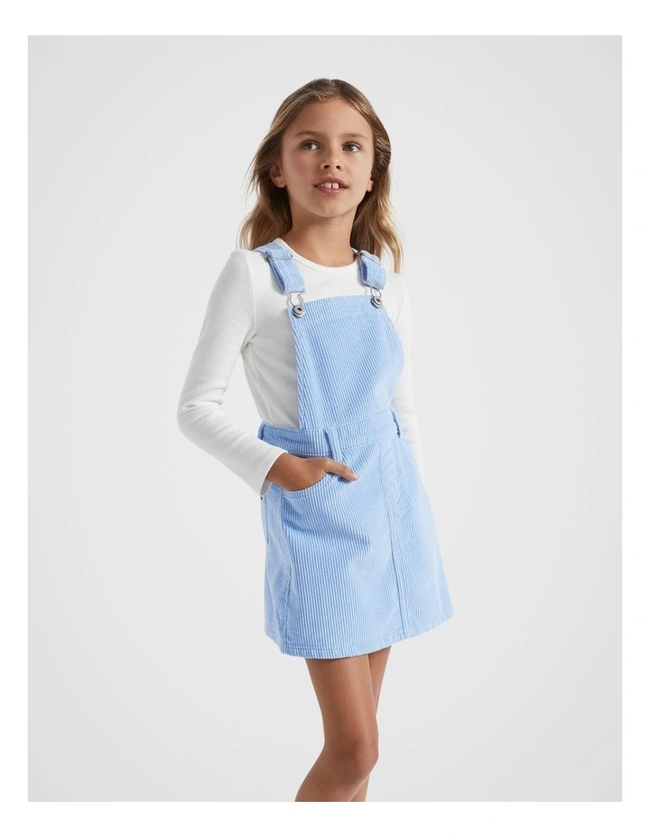 Classic Cord Pinafore in Blue Jay image 1