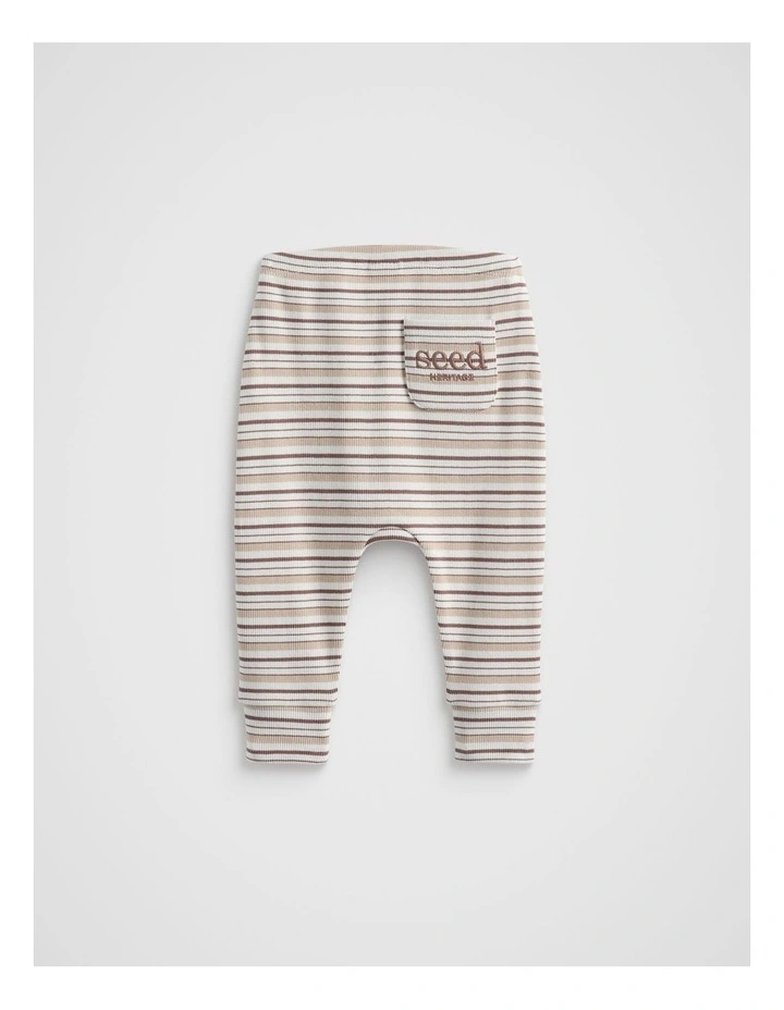 Core Rib Logo Legging in Multi image 2