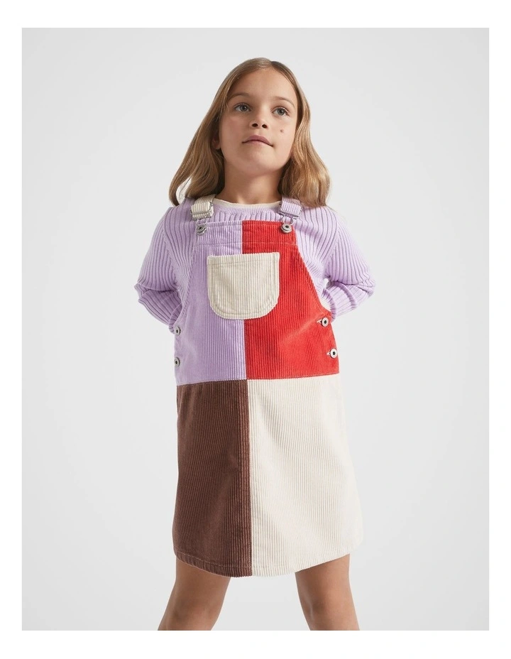 Colourblock Pinafore in Multi image 1
