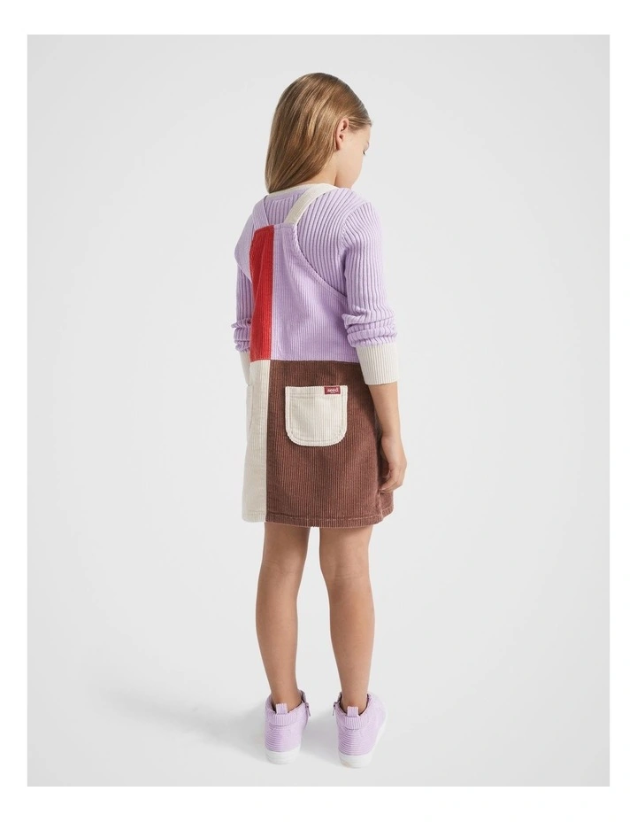 Colourblock Pinafore in Multi image 3