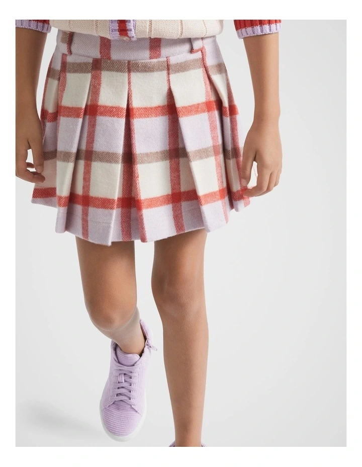 Check Skirt in Orchid image 1