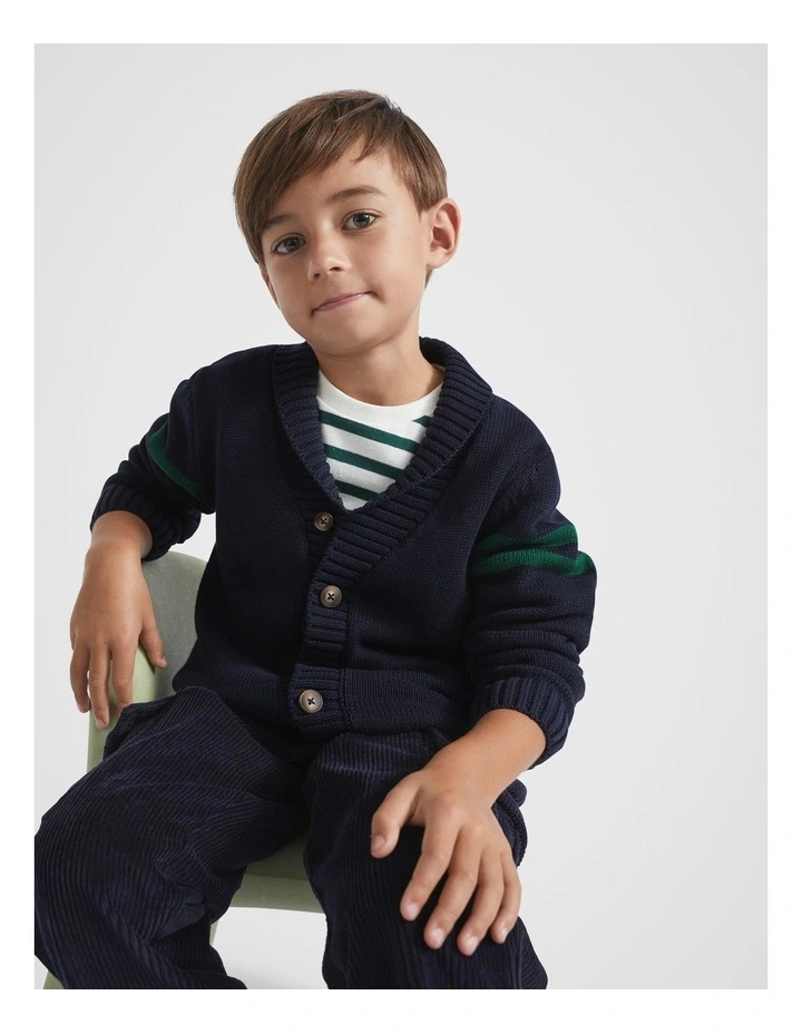 Seed Heritage Shawl Cardigan In Midnight Blue MYER