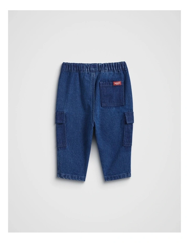 Pocket Jeans in Dark Cobalt Wash image 2