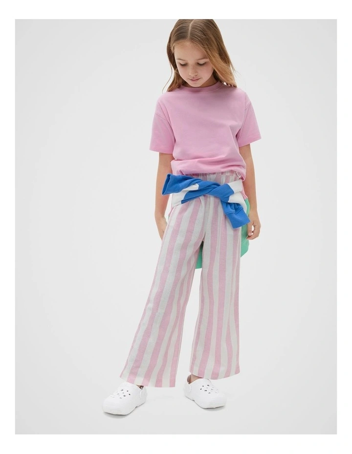 Oversized Tee in Candy Pink image 2