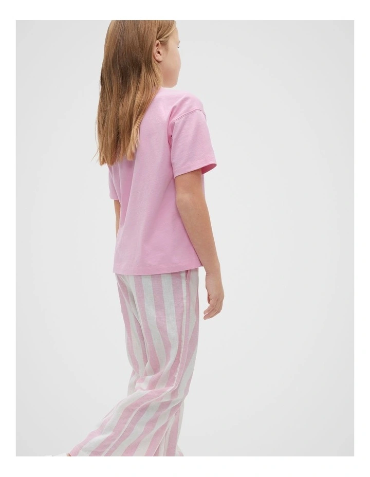 Oversized Tee in Candy Pink image 3