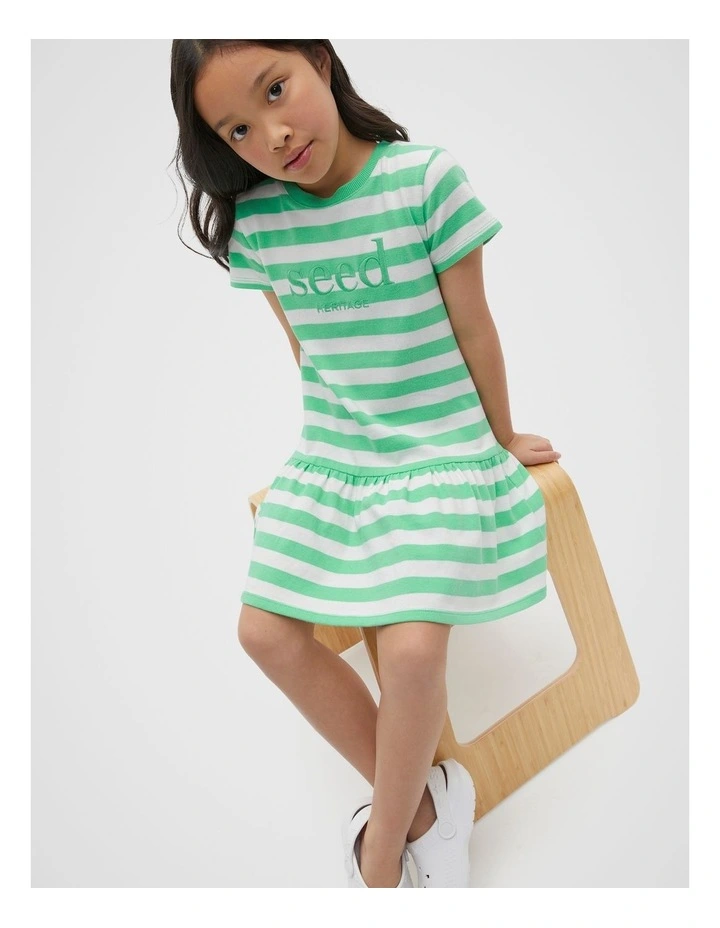 Logo Dress in Pine Lime image 1