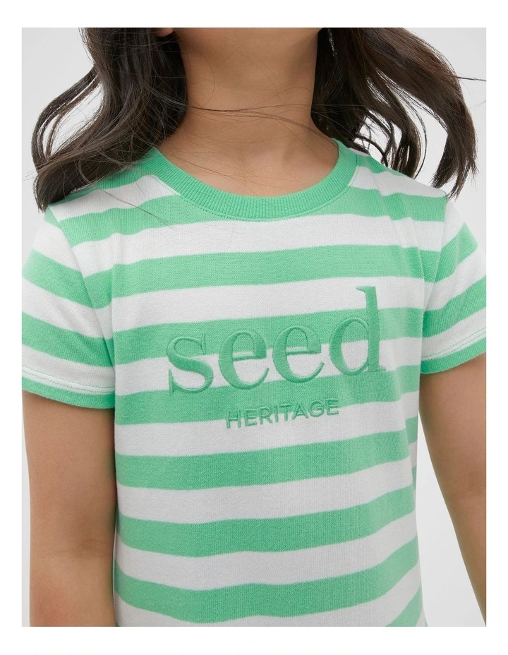 Logo Dress in Pine Lime image 2
