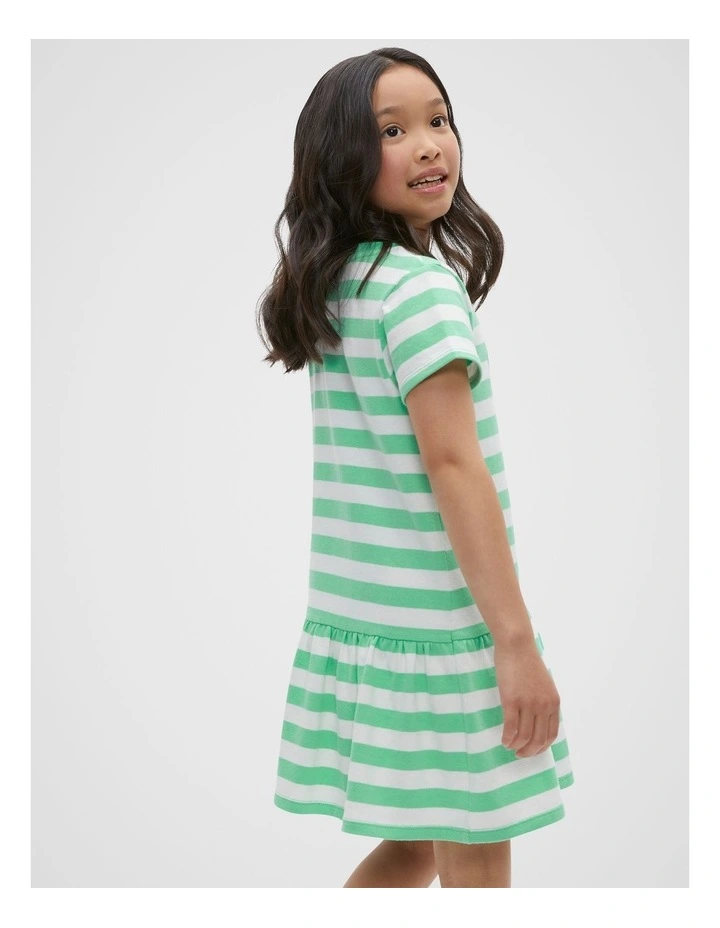 Logo Dress in Pine Lime image 3