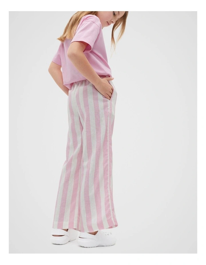 Stripe Pull On Pant in Candy Pink image 3