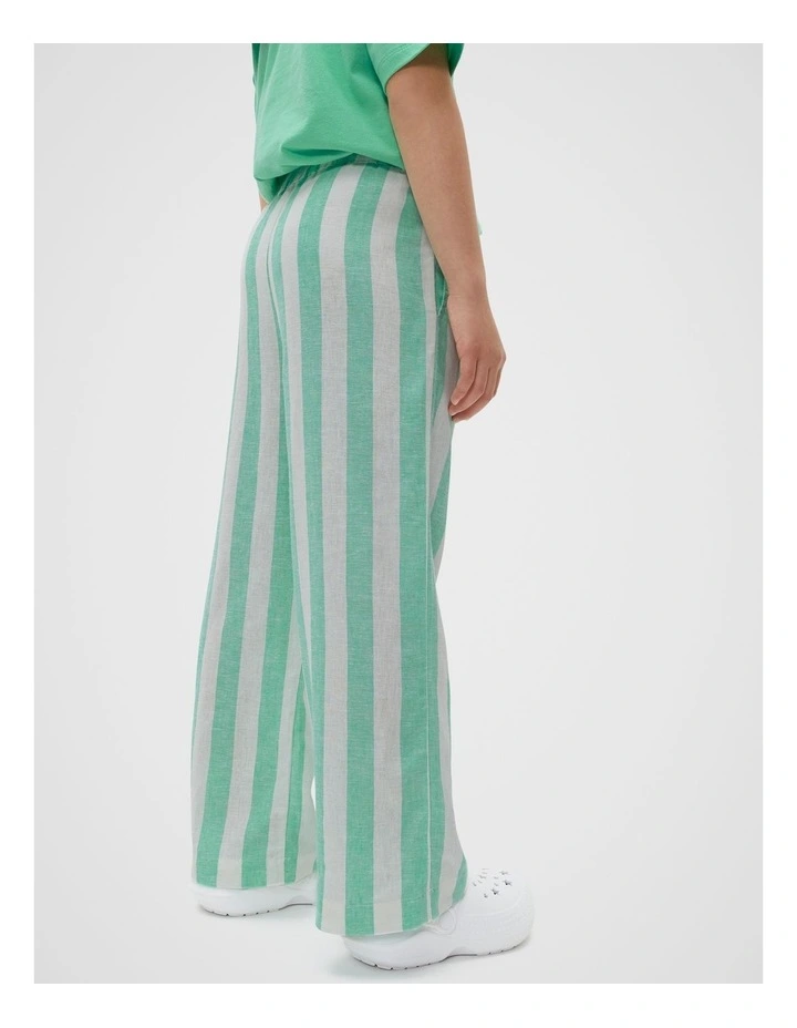 Stripe Pull On Pant in Pine Lime image 3