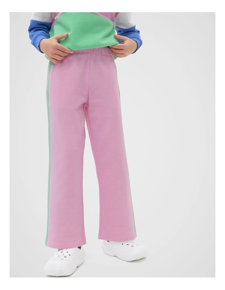 Stripe Track Pant in Pink image 1