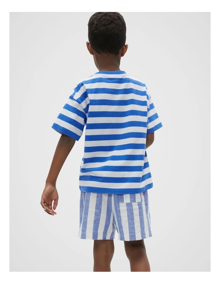 Core Tee in Wave Blue Stripe image 3