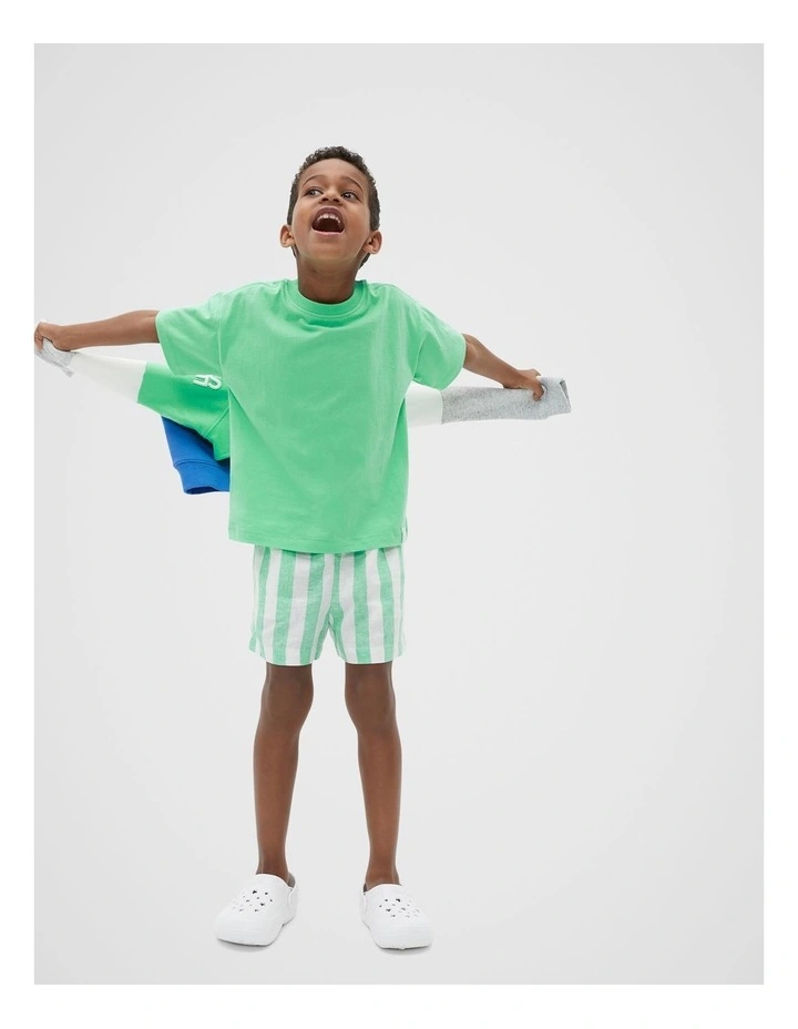 Oversized Tee in Pine Lime image 2