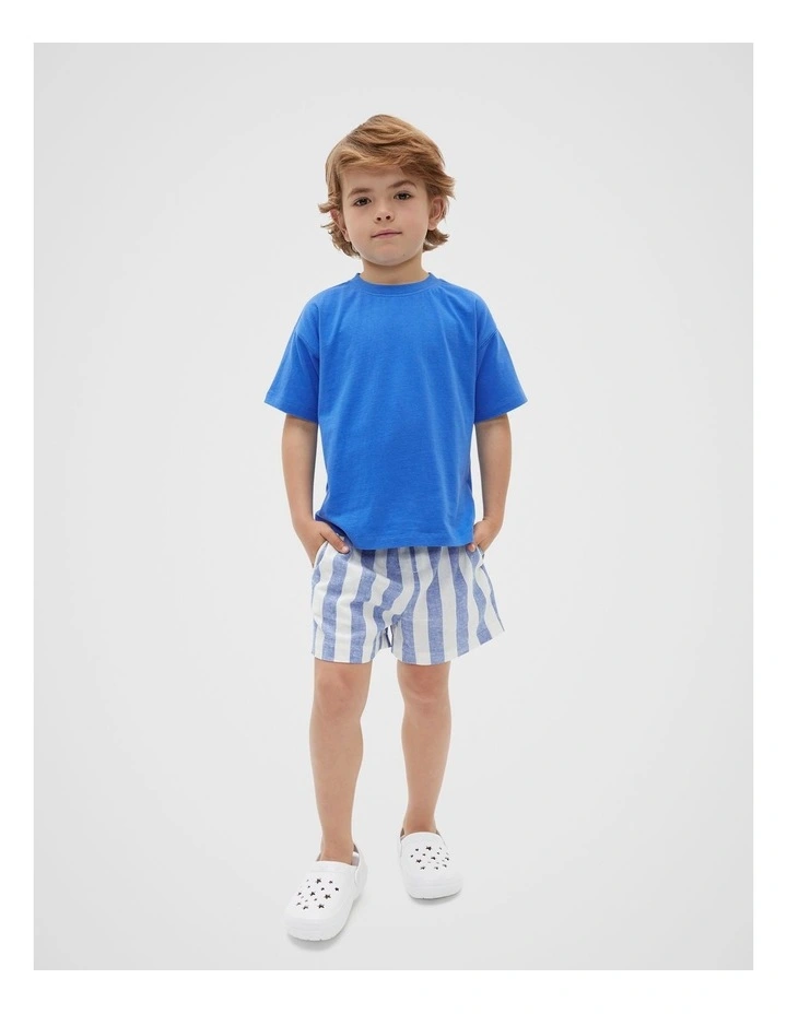 Oversized Tee in Wave Blue image 1