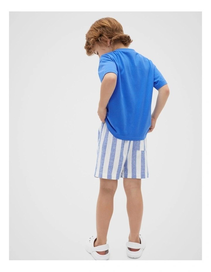 Oversized Tee in Wave Blue image 3