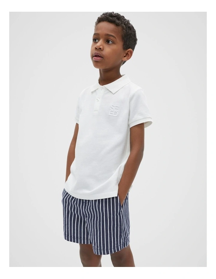 Core Logo Polo Shirt in Canvas image 1