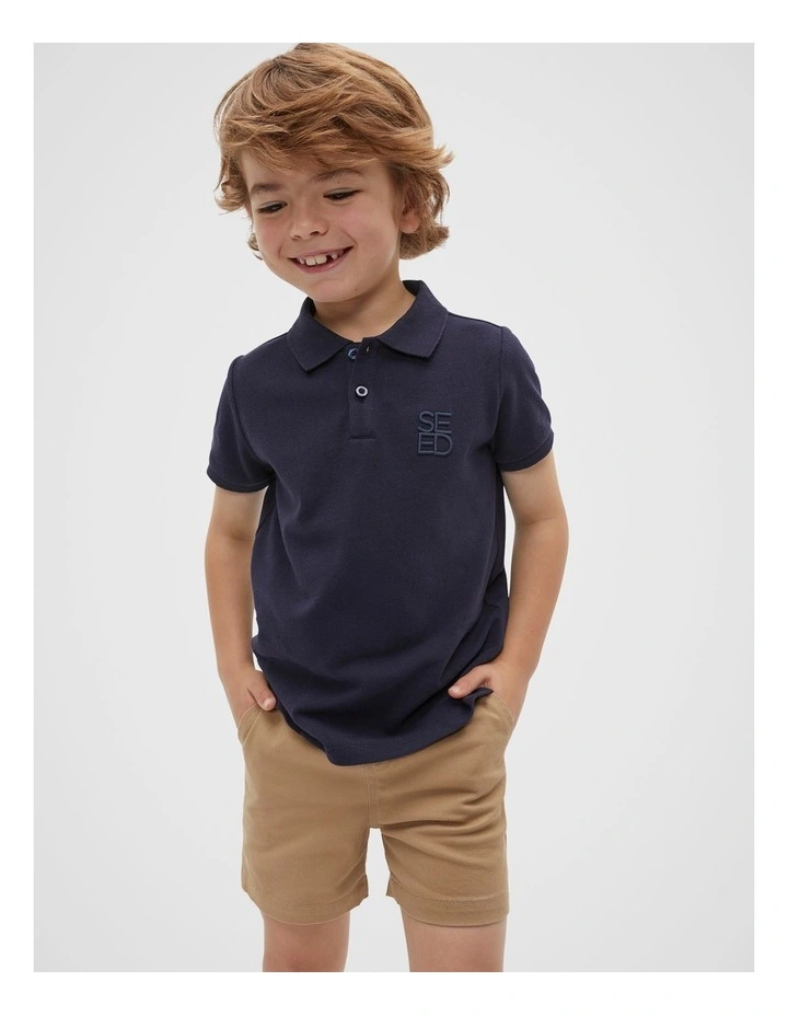 Core Logo Polo Shirt in Midnight Blue image 1