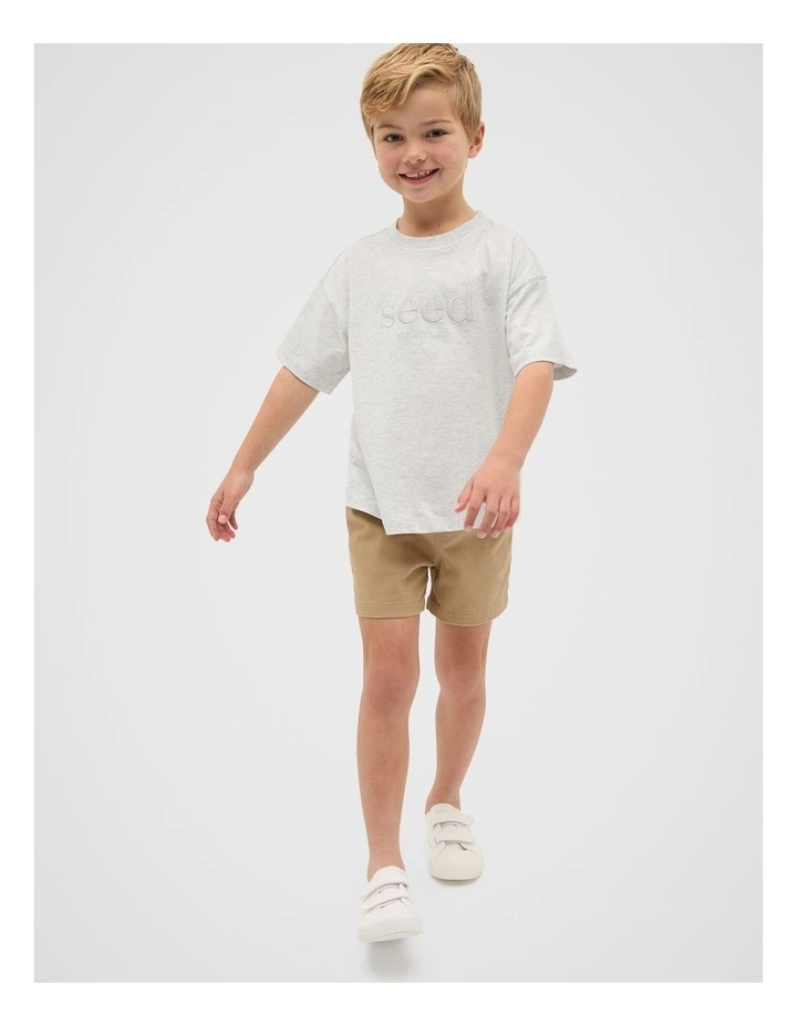 Core Logo Shorts in Biscotti image 3