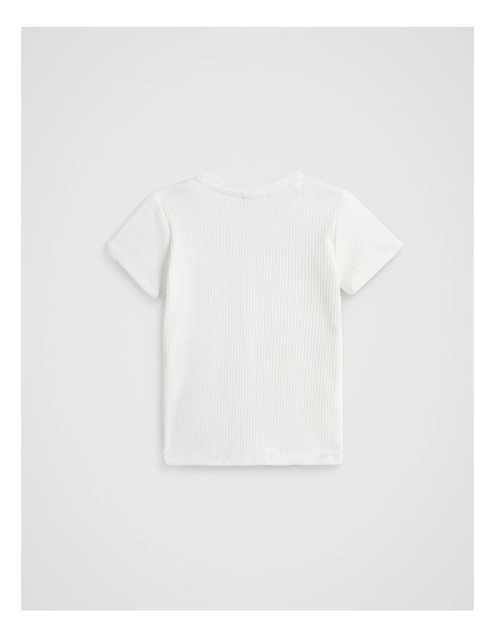 Core Rib Tee in Canvas image 2