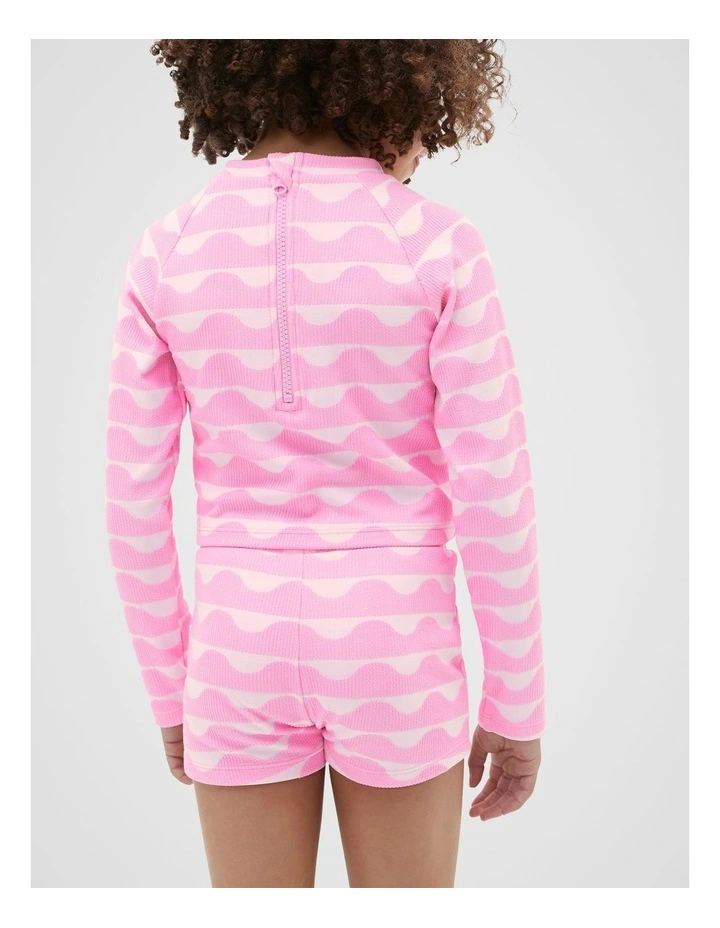 Wave Rashsuit Set in Candy Pink image 2