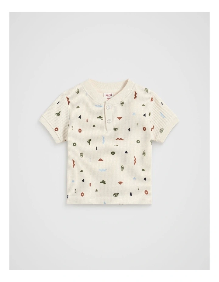 Waffle Henley in Milk image 1