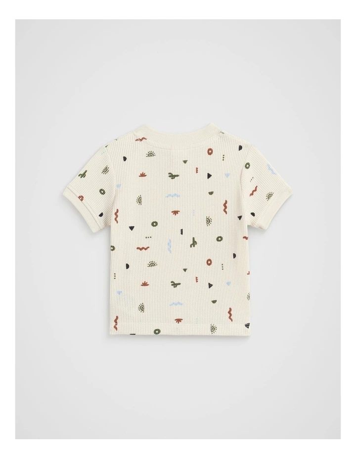 Waffle Henley in Milk image 2