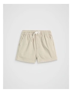 Core Logo Short in Cool Stone