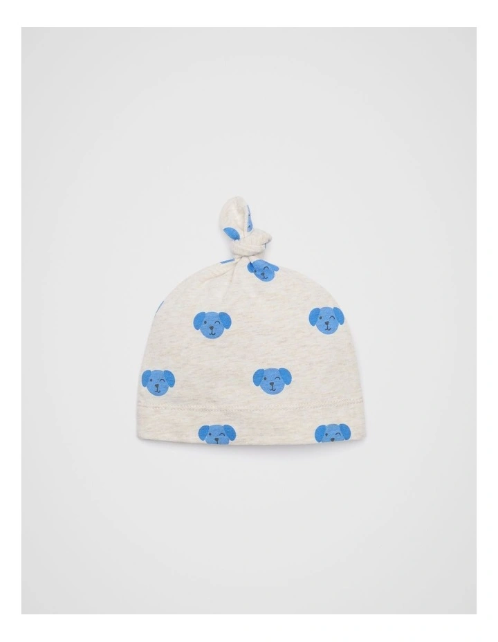 Dog Knot Hat in Natural Marle image 1