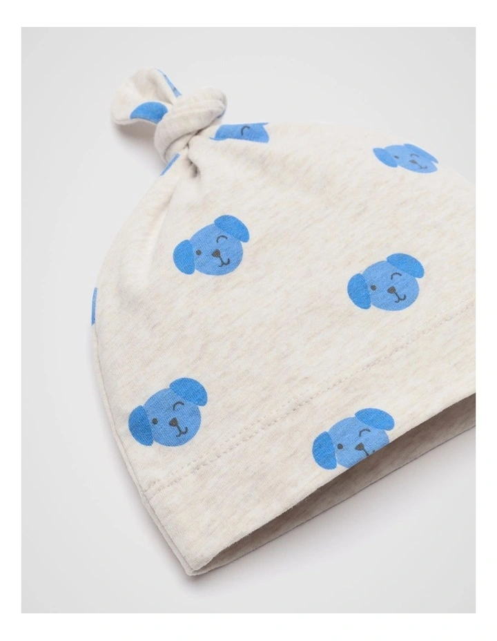 Dog Knot Hat in Natural Marle image 2