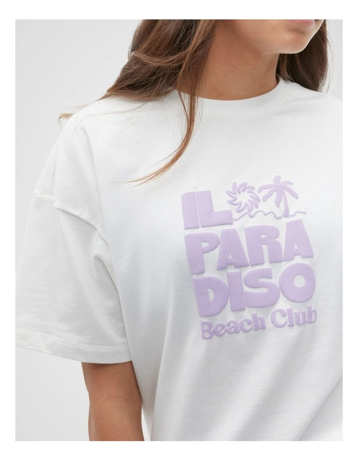 Beach Club Tee in White image 2