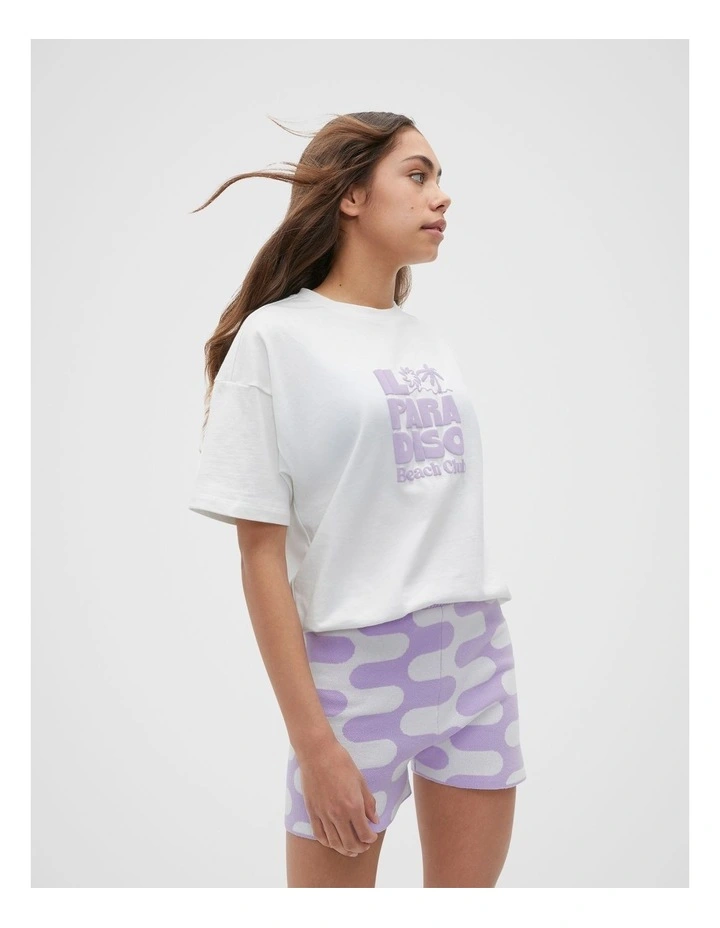 Beach Club Tee in White image 3