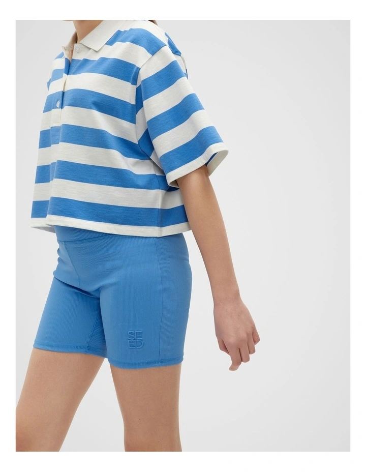 Core Logo Bike Short in Electric Blue image 3