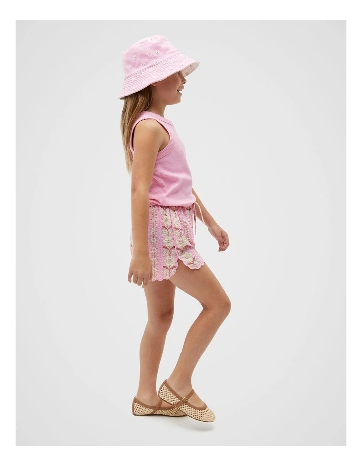 Essential Logo Tank in Pink image 3