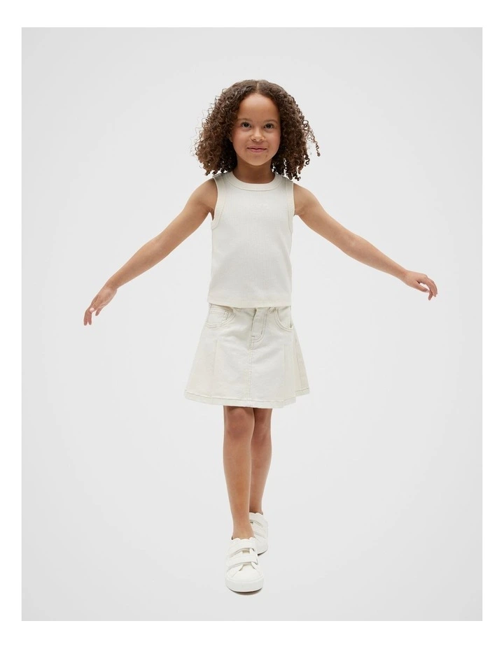 Essential Logo Tank in Milk image 3