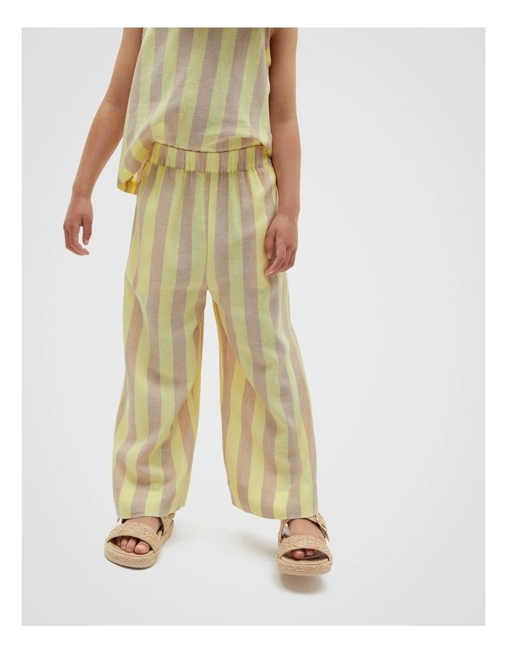 Stripe Pant in Lemon Sherbet image 1