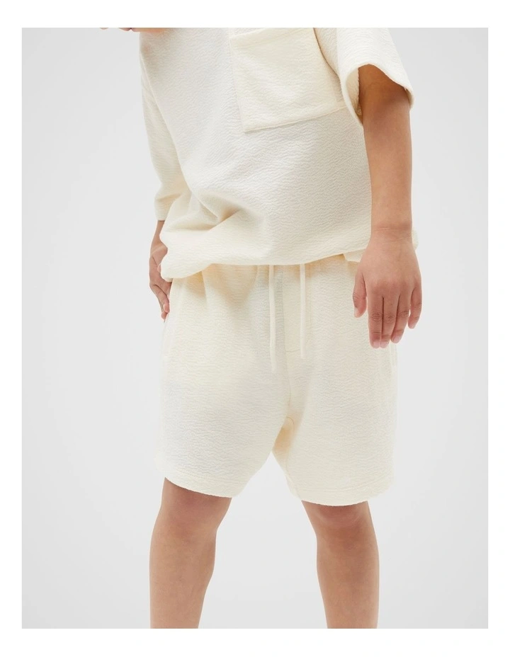Textured Short in Milk image 1