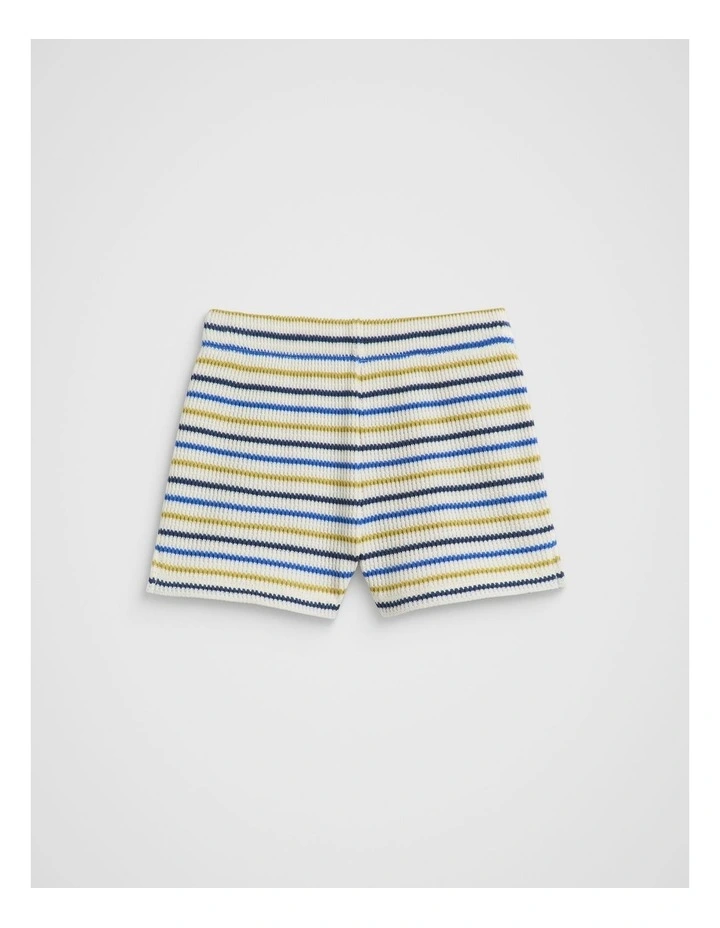 Stripe Waffle Short in Multi image 1