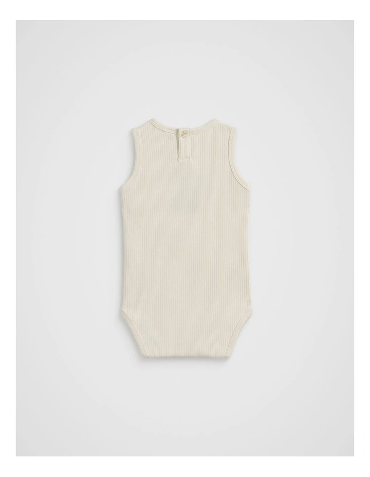 Jellyfish Logo Bodysuit in Milk image 2