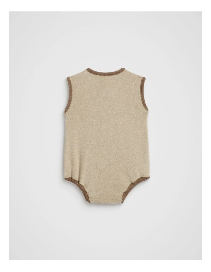 Terry Romper in Neutral image 2