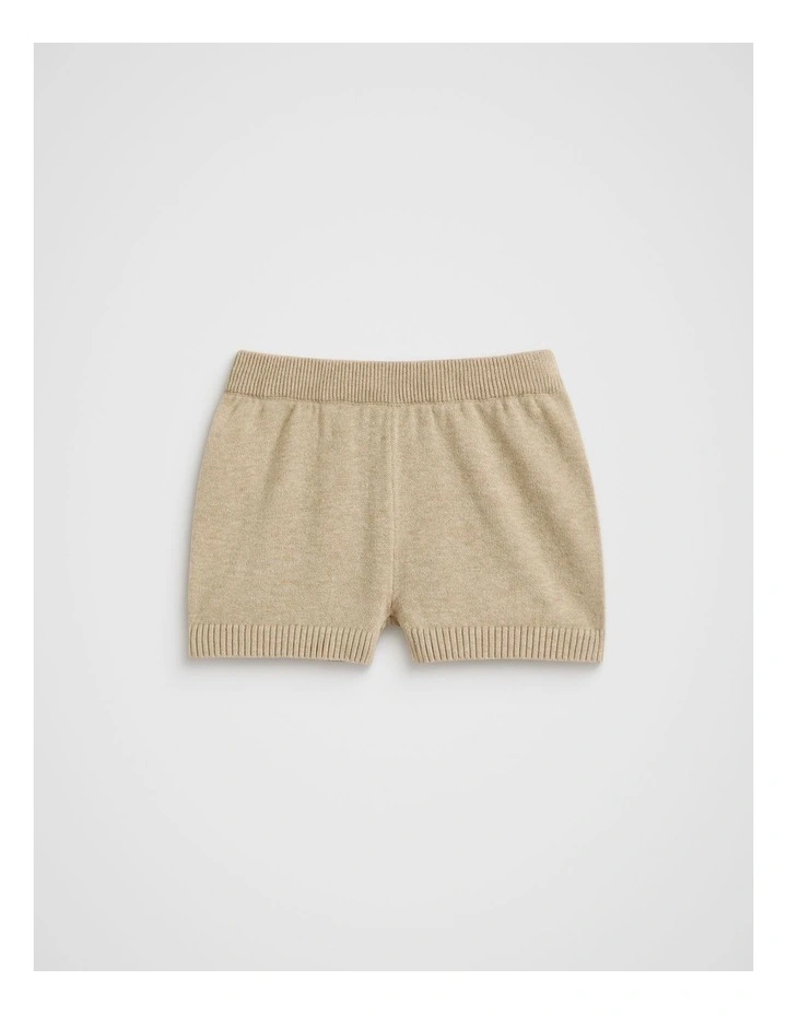 Knit Short in Neutral Marle image 1