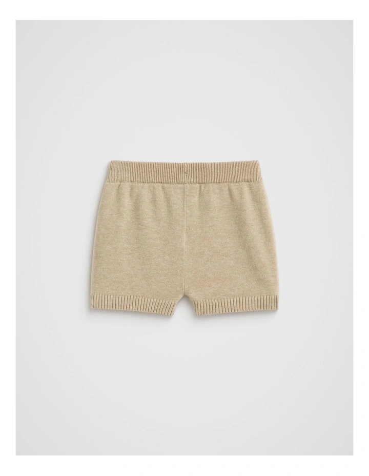 Knit Short in Neutral Marle image 2