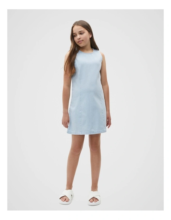 Denim Mod Dress in Glacier Denim image 1