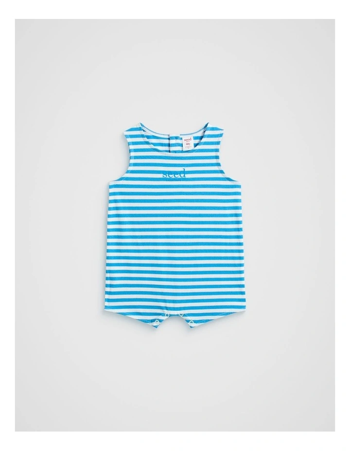 Stripe Romper in Amalfi image 1