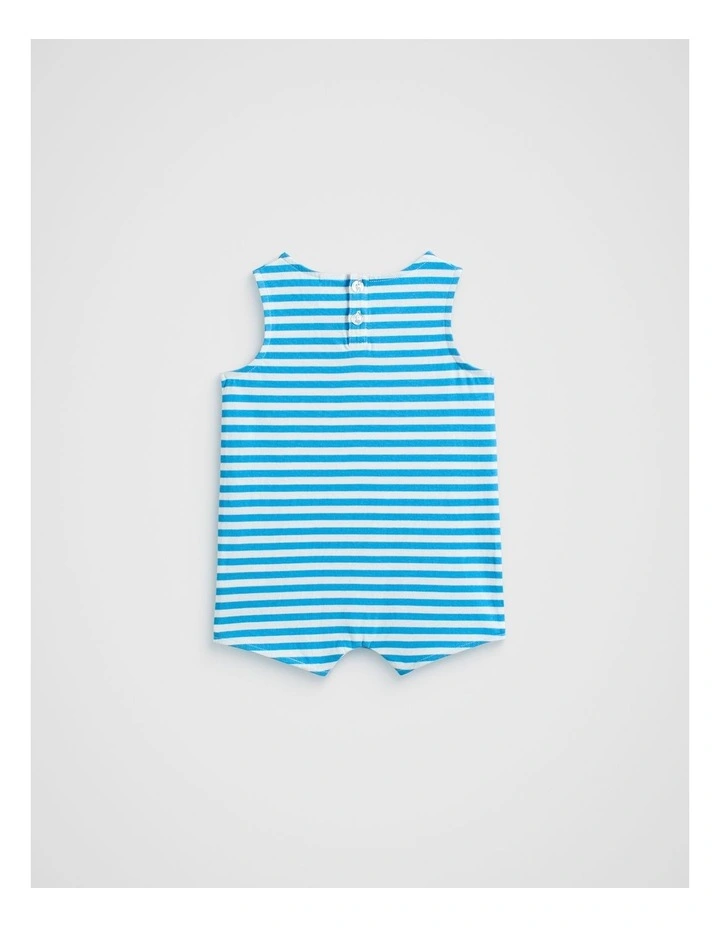 Stripe Romper in Amalfi image 2