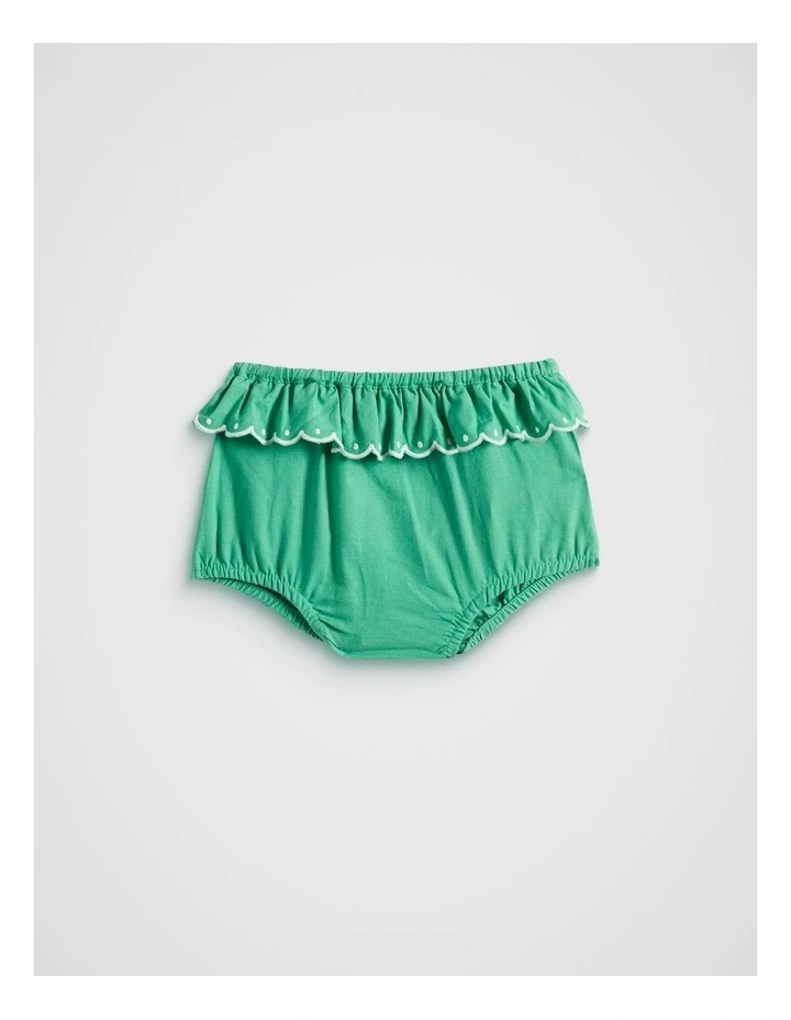 Scallop Trim Bloomer in Deep Emerald image 1